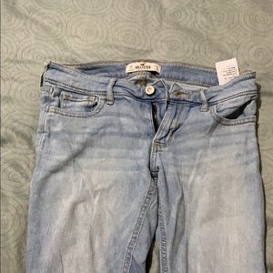 Hollister light wash jeans.